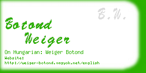 botond weiger business card